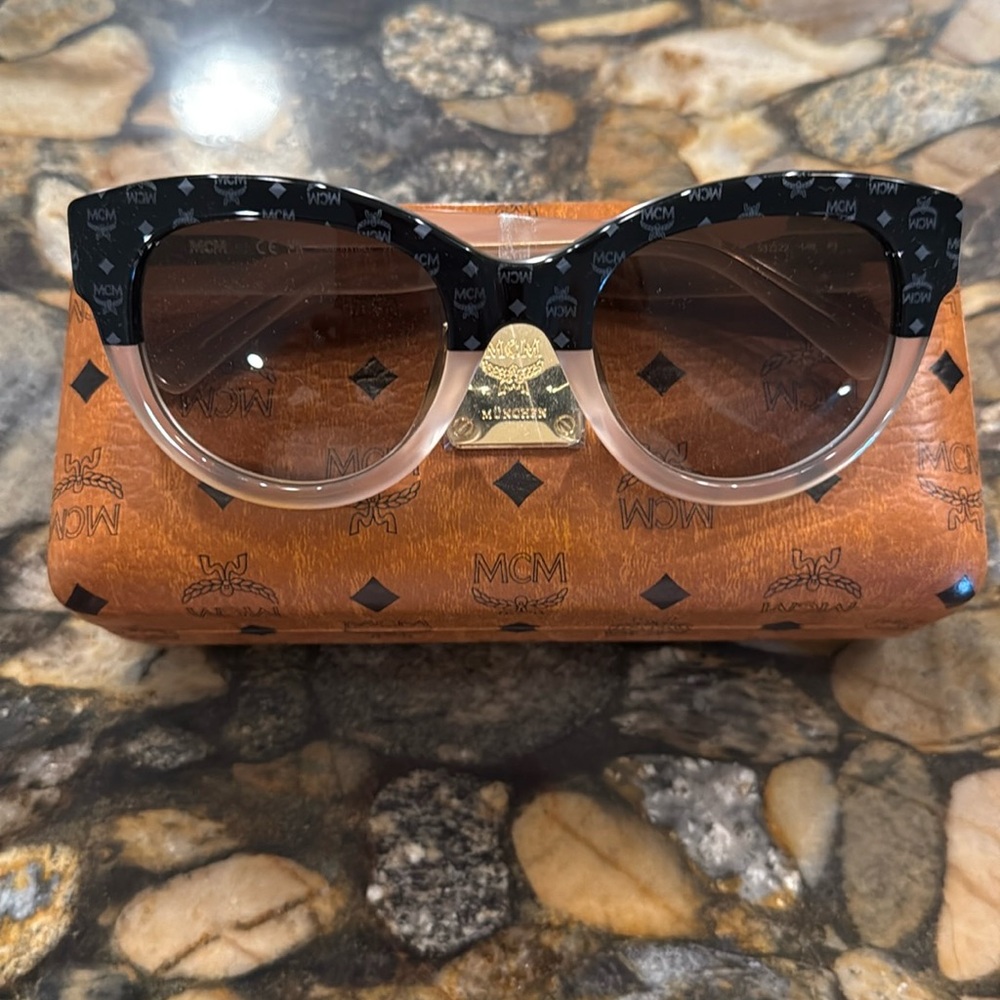 MCM Black and Tan Sunglasses